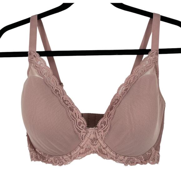 Natori bra 730023 Feathers underwire contour pink size 32G - Picture 1 of 7